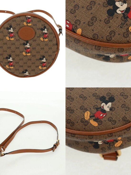 GUCCI Micro GG Supreme Disney Backpack PVC Beige Gold 603730 Auth 159823M main image 2